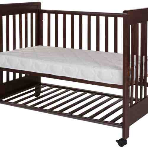 Patut bebelusi lemn culoare walnut Treppy Dreamy Plus 2